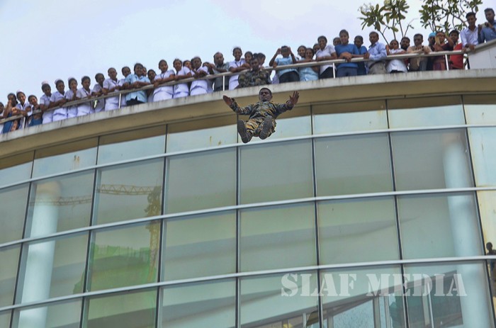 SLAF conducts fire drill at Lanka Hospitals