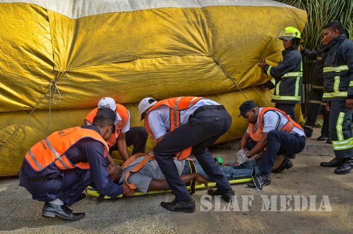 SLAF conducts fire drill at Lanka Hospitals
