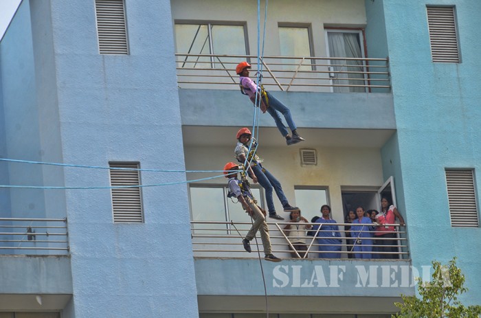 SLAF conducts fire drill at Lanka Hospitals