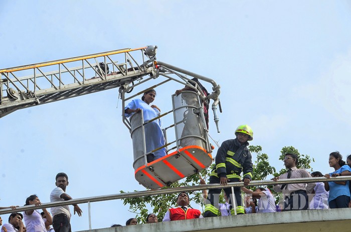 SLAF conducts fire drill at Lanka Hospitals