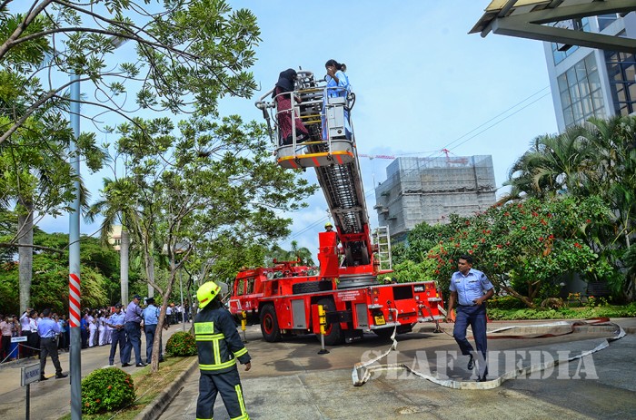 SLAF conducts fire drill at Lanka Hospitals