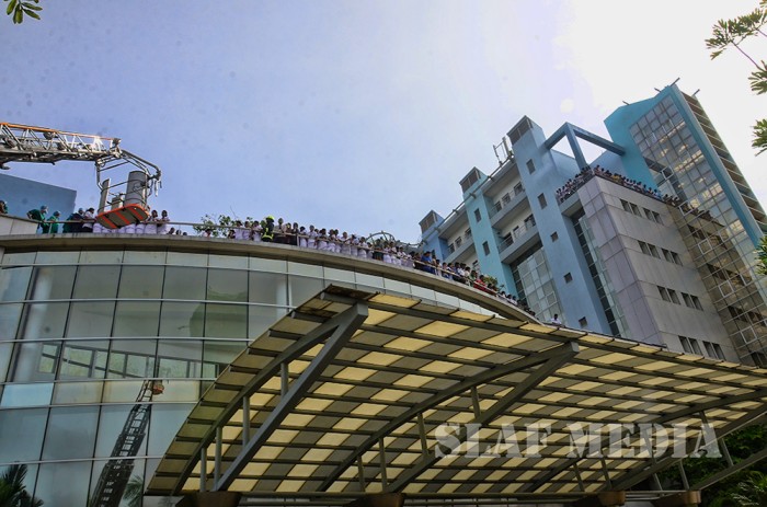 SLAF conducts fire drill at Lanka Hospitals