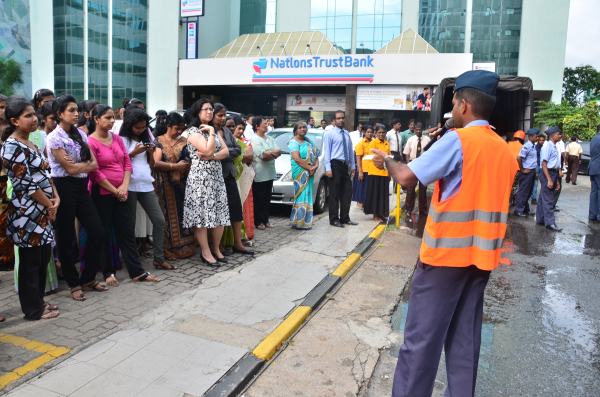 Fire Drill at Nawam Mawatha