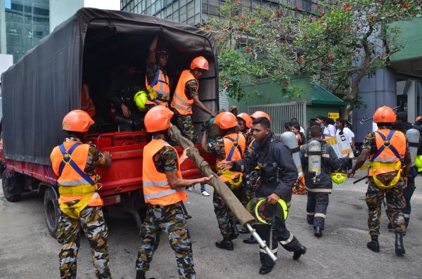 Fire Drill at Nawam Mawatha