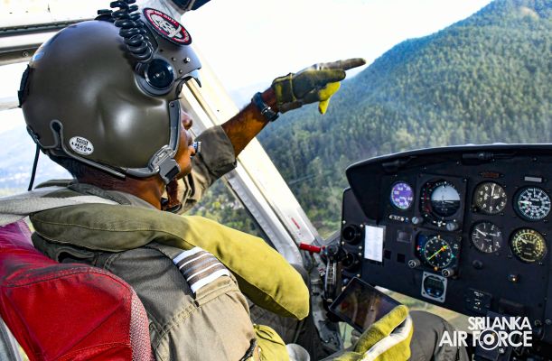 SLAF
ASSISTS TO DOUSE THE FIRE AT ELLA AREA