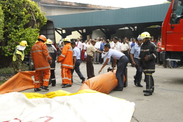 Fire Evacuation Drill At Sri Lanka Insurance Building