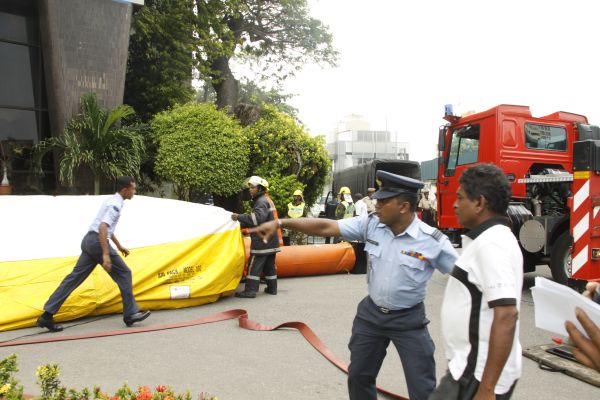 Fire Evacuation Drill At Sri Lanka Insurance Building