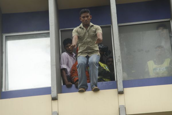 Fire Evacuation Drill At Sri Lanka Insurance Building