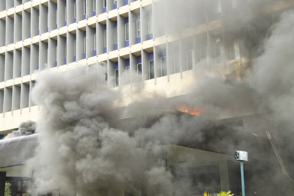 Fire Evacuation Drill At Sri Lanka Insurance Building