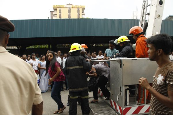 Fire Evacuation Drill At Sri Lanka Insurance Building