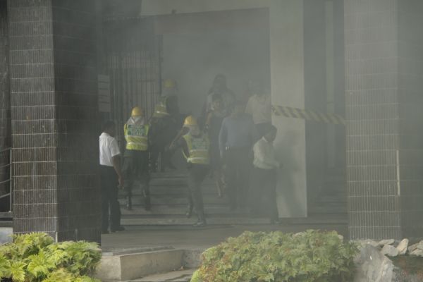 Fire Evacuation Drill At Sri Lanka Insurance Building