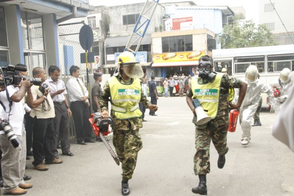 Fire Evacuation Drill At Sri Lanka Insurance Building