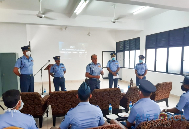 Basic Life Support and First Aid Training for SLAF Fire Fighters