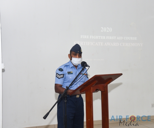 Basic Life Support and First Aid Training for SLAF Fire Fighters