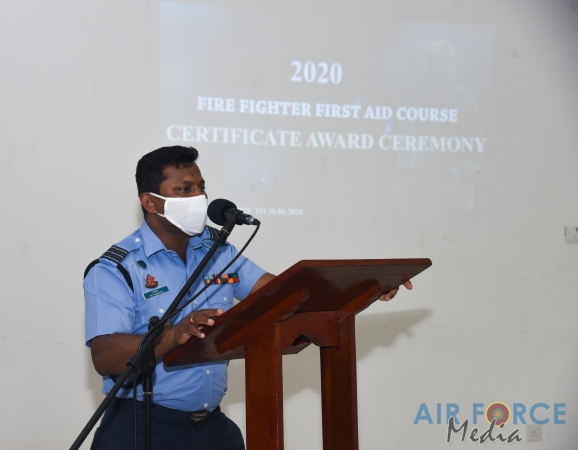 Basic Life Support and First Aid Training for SLAF Fire Fighters