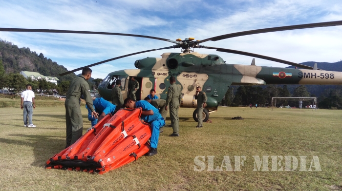 SLAF Fire Fighters In Action at Dayagama Hatton