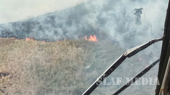 SLAF Fire Fighters In Action at Dayagama Hatton