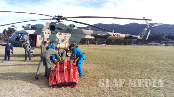 SLAF Fire Fighters In Action at Dayagama Hatton