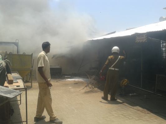 Fire Fighters of SLAF Academy China Bay in Action at Prima Ceylon (Pvt) Ltd