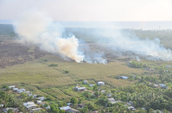 Aerial
Fire Fighters in Action in Muthurajawela