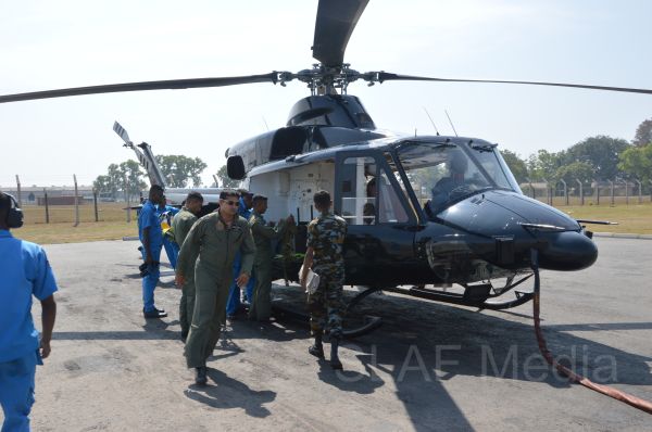 Aerial Fire Fighters in Action in Nallathanniya