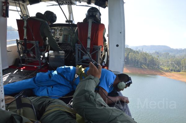 Aerial Fire Fighters in Action in Nallathanniya