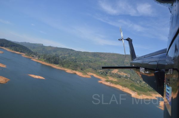 Aerial Fire Fighters in Action in Nallathanniya