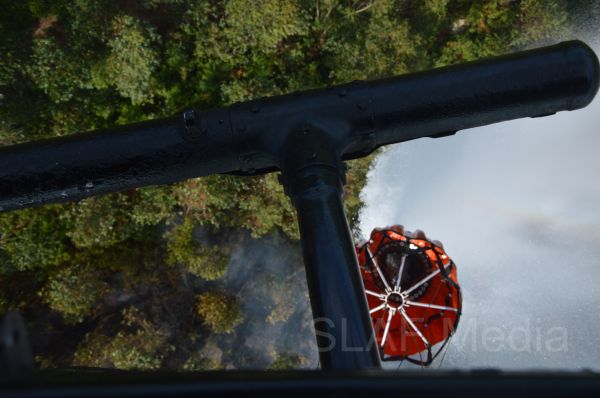 Aerial Fire Fighters in Action in Nallathanniya