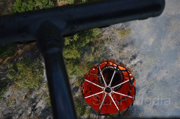 Aerial Fire Fighters in Action in Nallathanniya