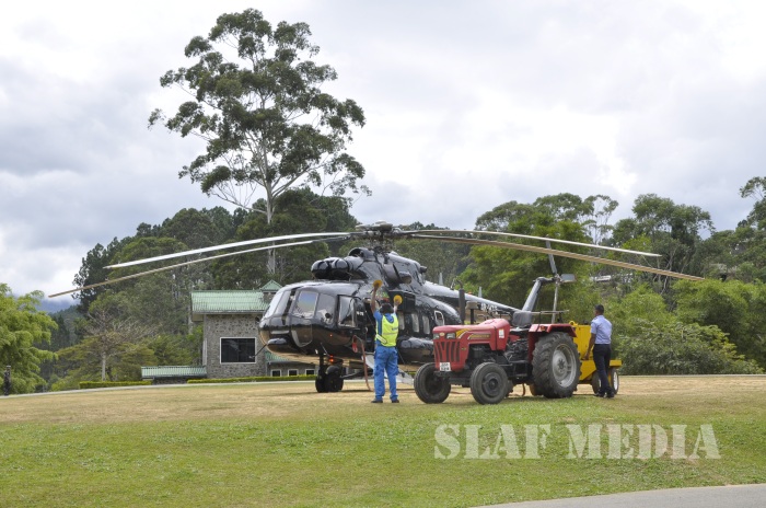 First Scheduled Flight to SLAF CTS Diyatalawa