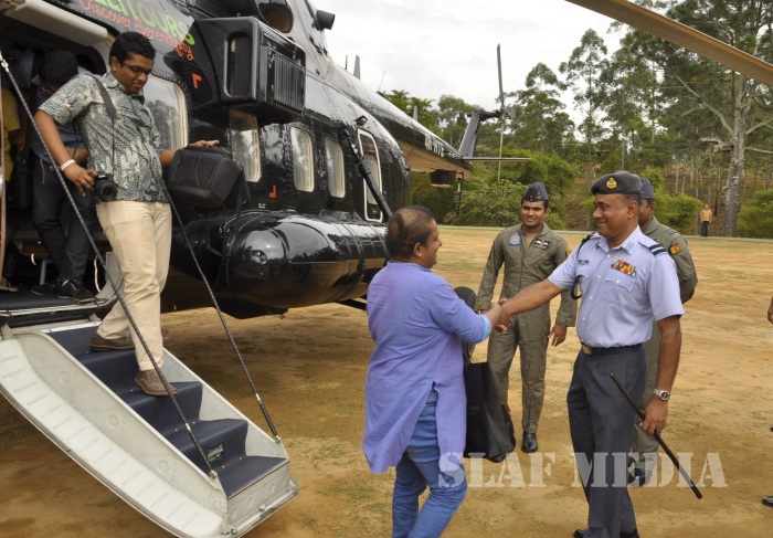First Scheduled Flight to SLAF CTS Diyatalawa