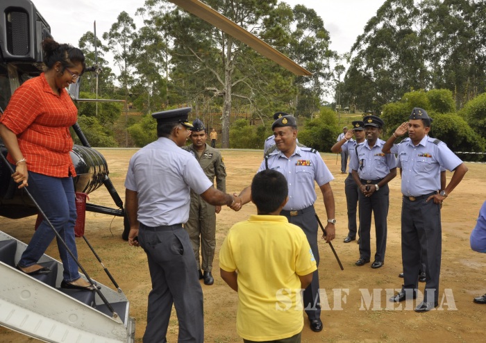 First Scheduled Flight to SLAF CTS Diyatalawa