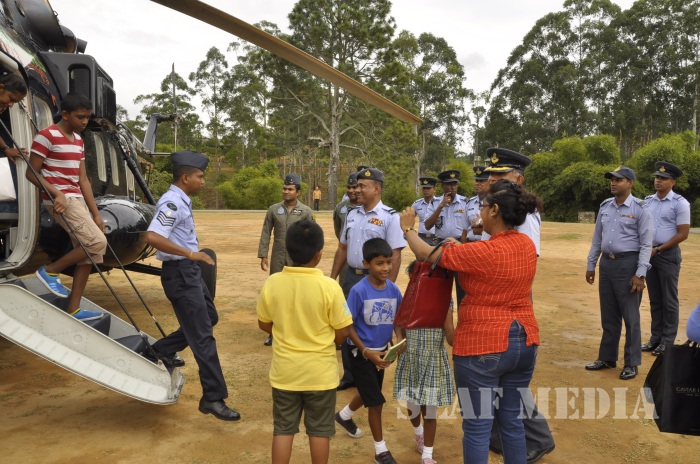 First Scheduled Flight to SLAF CTS Diyatalawa