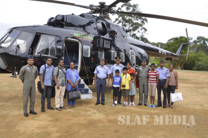 First Scheduled Flight to SLAF CTS Diyatalawa