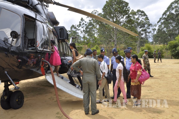 First Scheduled Flight to SLAF CTS Diyatalawa