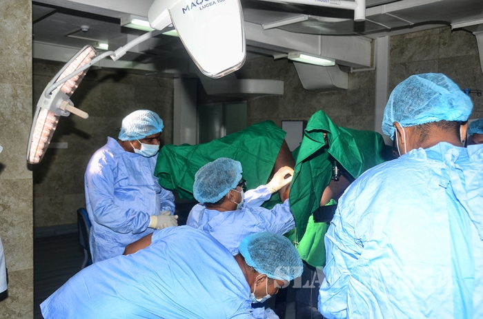 The Inaugural Surgery at the Theatre Complex SLAF Hospital Colombo