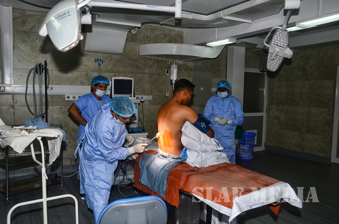 The Inaugural Surgery at the Theatre Complex SLAF Hospital Colombo