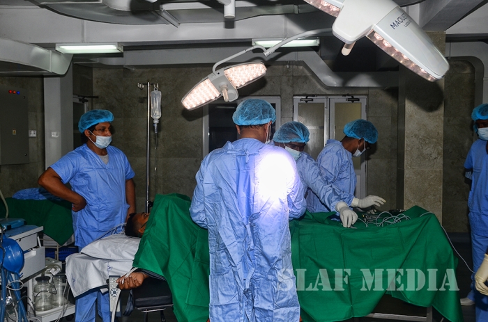 The Inaugural Surgery at the Theatre Complex SLAF Hospital Colombo
