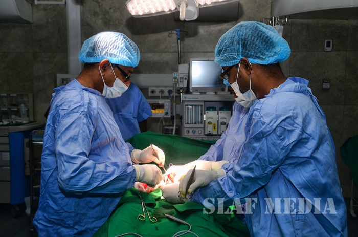The Inaugural Surgery at the Theatre Complex SLAF Hospital Colombo