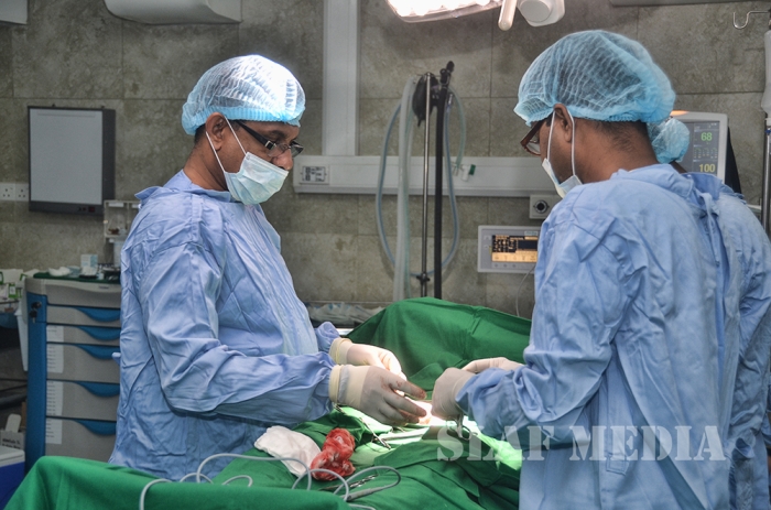 The Inaugural Surgery at the Theatre Complex SLAF Hospital Colombo