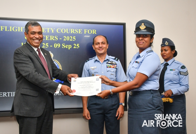 NO 02 OFFICERS FLIGHT SAFETY COURSE OF SLAF - 2025