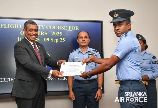 NO 02 OFFICERS FLIGHT SAFETY COURSE OF SLAF - 2025