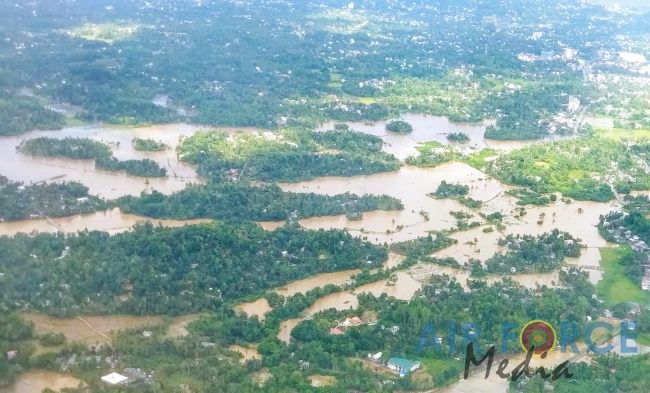 SLAF BELL 412 DEPLOYED TO MONITOR FLOOD SITUATION