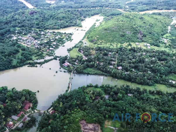 SLAF BELL 412 DEPLOYED TO MONITOR FLOOD SITUATION
