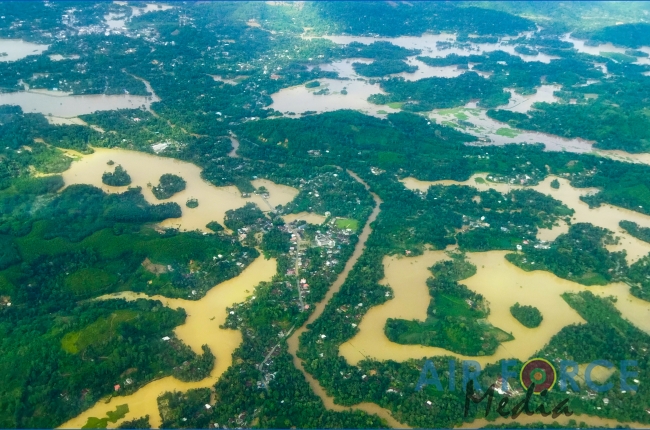 SLAF BELL 412 DEPLOYED TO MONITOR FLOOD SITUATION