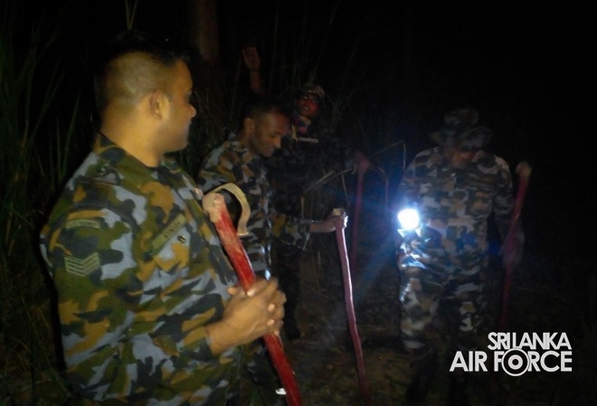 SLAF ASSISTS TO DOUSE THE FOREST FIRE