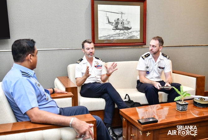 DEFENCE ATTACHÉ OF THE EMBASSY FRANCE TO SRI LANKA CALLS ON THE CHIEF OF STAFF