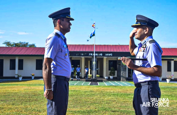 CHANGE OF COMMAND AT NO. 01 FLYING TRAINING WING, SLAF ACADEMY CHINA BAY