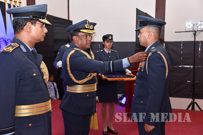 Heroes of
the Sri Lanka Air Force Honoured with Gallantry Medals