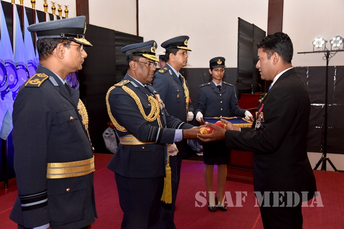 Heroes of
the Sri Lanka Air Force Honoured with Gallantry Medals